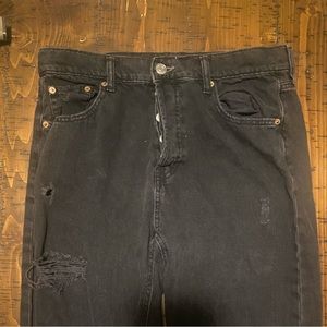 Aeropostale 90’s baggy black ripped jeans